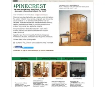 Pinecrestinc.com(Custom wood products) Screenshot