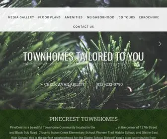 Pinecrestkc.com(PineCrest Townhomes) Screenshot