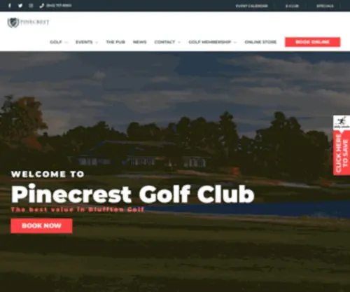 Pinecrestsc.com(Pinecrest Golf Club) Screenshot