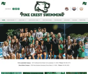 Pinecrestswimming.com(Pine Crest Swim Team) Screenshot