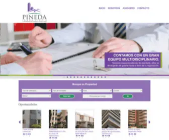 Pinedainmobiliaria.com(Pineda Inmobiliaria) Screenshot