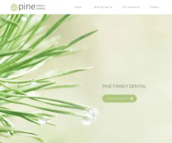 Pinefamilydental.com(Pine Family Dental) Screenshot