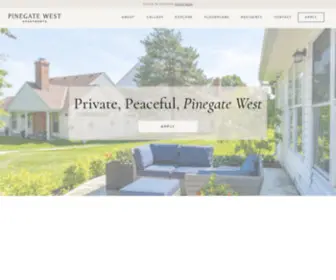 Pinegatewest.com(Pine Gate West Apartments) Screenshot