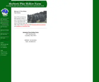 Pinehollowfarm.com(Source for Ohio grown Christmas Trees and dug B&B nursery stock) Screenshot