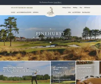 Pinehurst.com(Pinehurst Resort) Screenshot