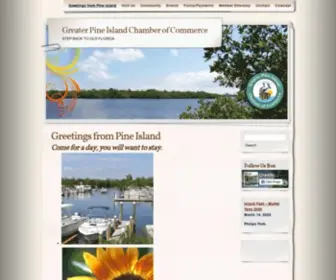 Pineislandchamber.org(Greater Pine Island Chamber of Commerce) Screenshot