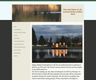 Pinelakemanor.com(Pine Lake Manor an all) Screenshot