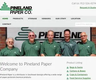 Pinelandpaper.net(Pineland Paper) Screenshot