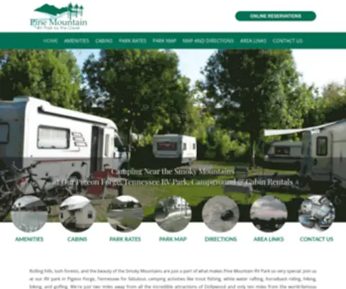 PinemountainrvPark.com(Join Us At Pine Mountain RV Park) Screenshot