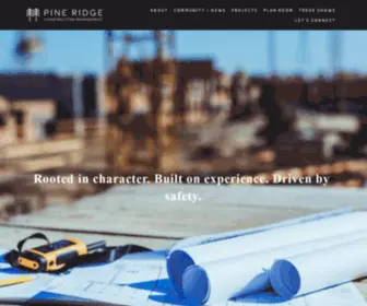 Pineridgecm.com(Pine Ridge Construction Management) Screenshot