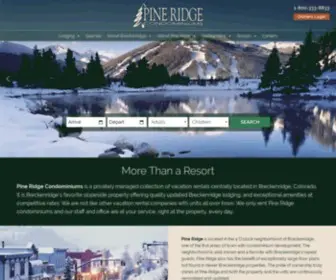 Pineridge.com(Pine Ridge Condominiums) Screenshot