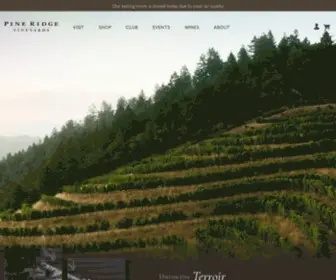 Pineridgevineyards.com(Napa Valley Wine Tasting at Pine Ridge Vineyards) Screenshot