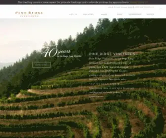 Pineridgewinery.com(Napa Valley Wine Tasting at Pine Ridge Vineyards) Screenshot