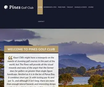 Pinesgolfclub.co.nz(The Pines Golf Club) Screenshot