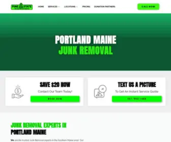 Pinestatehauling.com(Pine State Hauling and Junk Removal Services Portland) Screenshot