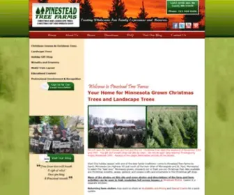 Pinesteadchristmastrees.com(Pinestead Christmas Tree Farms and lot) Screenshot