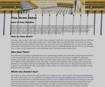 Pinestrawrake.com(Pine Straw Rakes) Screenshot