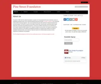 Pinestreetfoundation.org(Pine Street Foundation) Screenshot