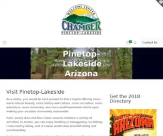 Pinetoplakesidechamber.com(Pinetop-Lakeside Chamber of Commerce) Screenshot