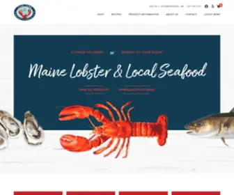 Pinetreeseafood.com(Maine Seafood & Fish Market and Lobster Delivery Services) Screenshot