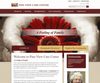 Pineviewcarecenter.com(Rehabilitation, Long Term Care, Nursing Home) Screenshot