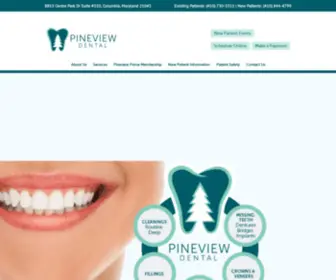 Pineviewdental.com(Pineview Dental) Screenshot