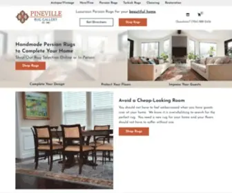 Pinevilleruggallery.com(Pineville Rug Gallery) Screenshot