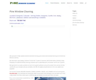 Pinewindowcleaning.com(Window Cleaning Company Evergreen) Screenshot