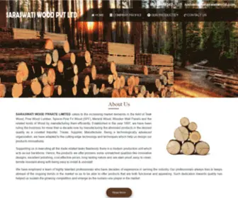 Pinewoodindia.net(Saraswati Wood) Screenshot