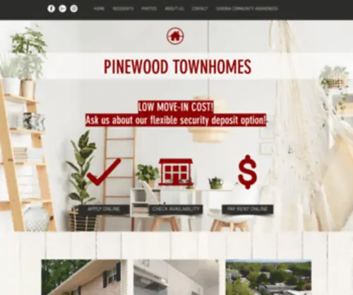 Pinewoodtucker.com(Pinewood Townhomes) Screenshot