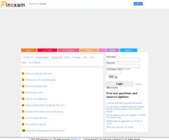 Pinexam.com(Test questions and answers) Screenshot