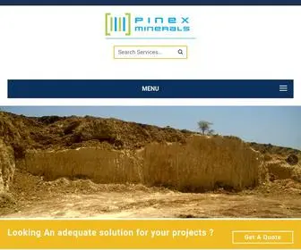 Pinexminerals.in(PINEX MINERALS) Screenshot