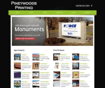 Pineywoodsprinting.com(Pineywoods Printing Co) Screenshot