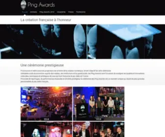 Ping-Awards.com(Toutes les informations sur les Ping Awards) Screenshot