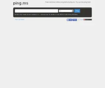 Ping.ms(Online Ping Test) Screenshot