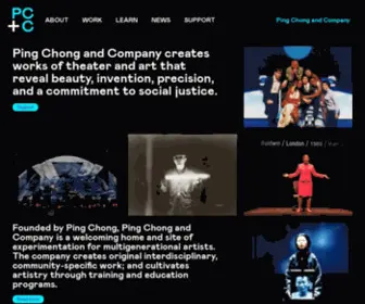 Pingchong.org(Ping Chong and Company) Screenshot