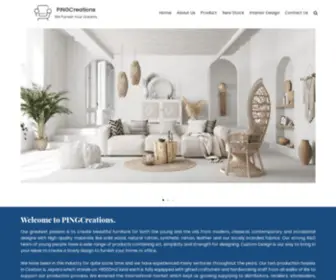 Pingcreations.com(We Furnish Your Dreams) Screenshot