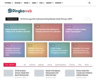 Pingkoweb.com(Merupakan situs berbagi informasi lirik) Screenshot