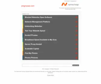 Pingmyass.com(Ping) Screenshot