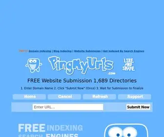 Pingmyurls.com(Free Website Submission) Screenshot