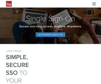 Pingone.com(Learn how single sign) Screenshot