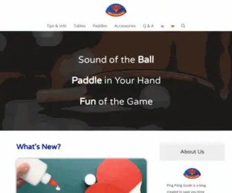 Pingpong-Guide.com(Everything you need to now about ping pong) Screenshot