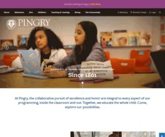 Pingry.org(Pingry School) Screenshot