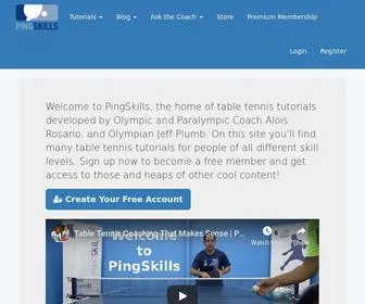 Pingskills.com(Learn To Play Table Tennis) Screenshot