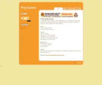 Pingupdate.com(Free ping script) Screenshot