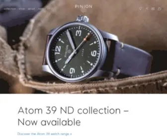 Pinionwatches.com(British watches designed and built in England by Pinion Watch Company) Screenshot