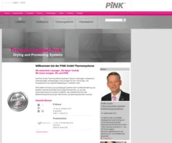 Pink.de(PINK GmbH Thermosysteme) Screenshot