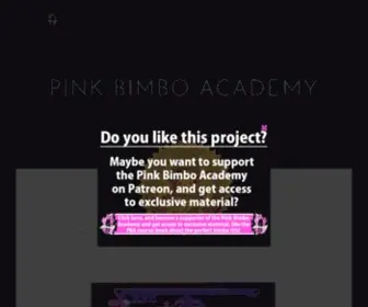 Pinkbimboacademy.com(The Pink Bimbo Academy) Screenshot