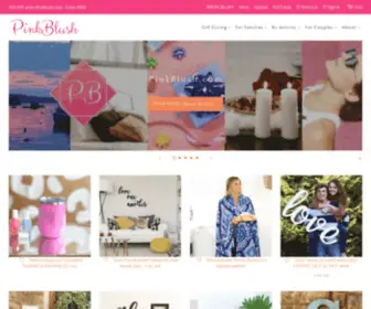 Pinkblush.com(Personalized Home Decor and Unique Gifts for All Occasions) Screenshot