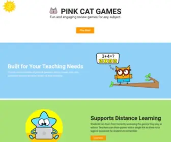 Pinkcatgames.com(Fun Educational Games that Keep Learners Engaged) Screenshot